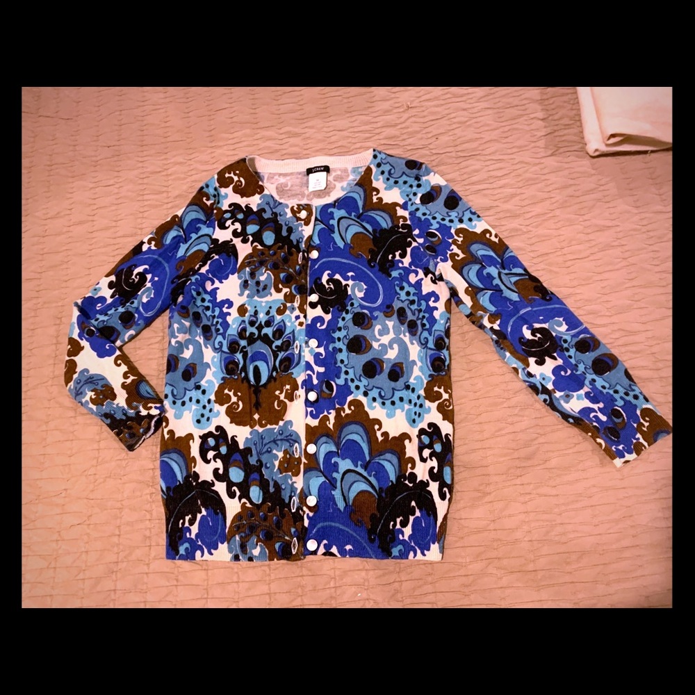 JCrew 3/4 sleeve cardigan EUC XS